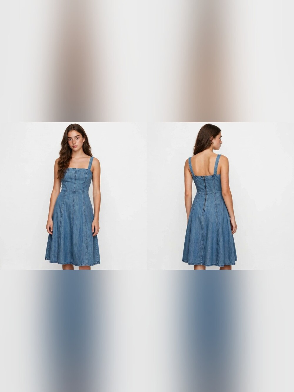 GAP Denim Midi Sundress in Blue